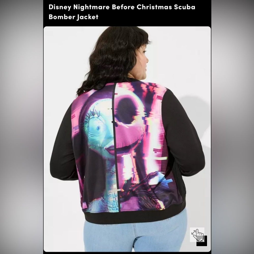 New! Disney Nightmare Before Christmas Scuba Bomber Jacket